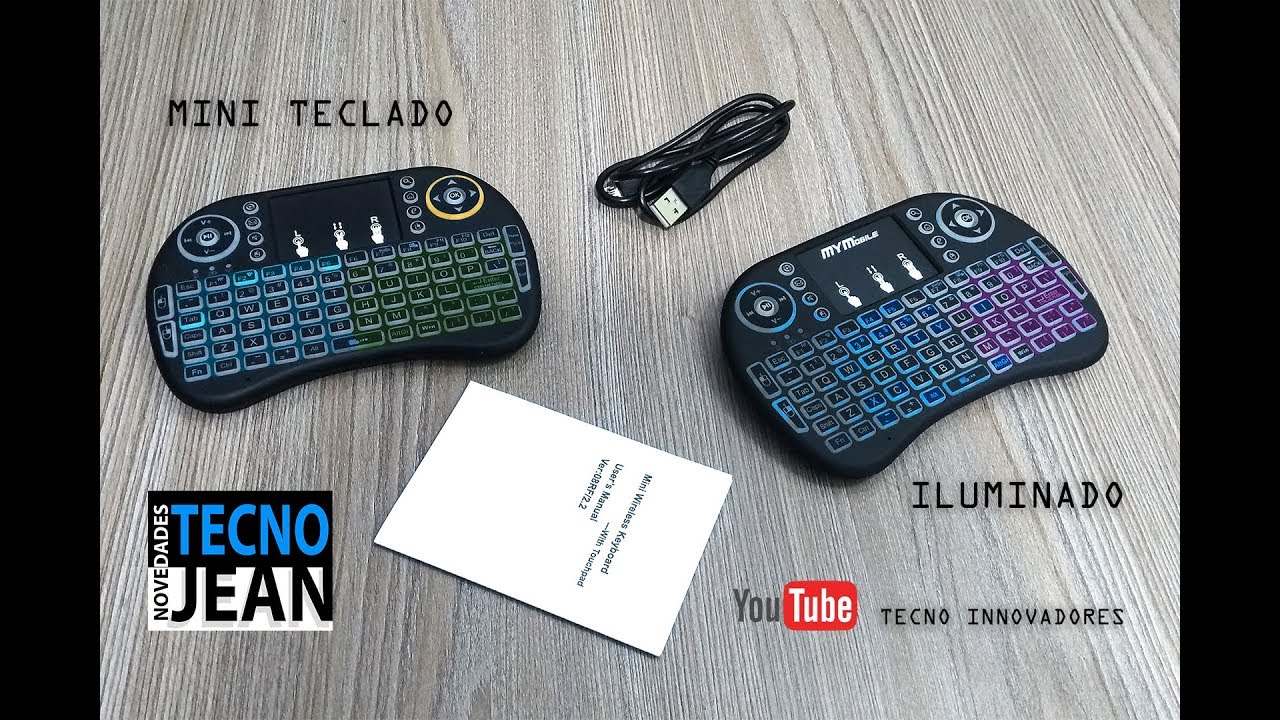 Mini Teclado Inalámbrico Para Tv O Pc Retroiluminado - Compucatj