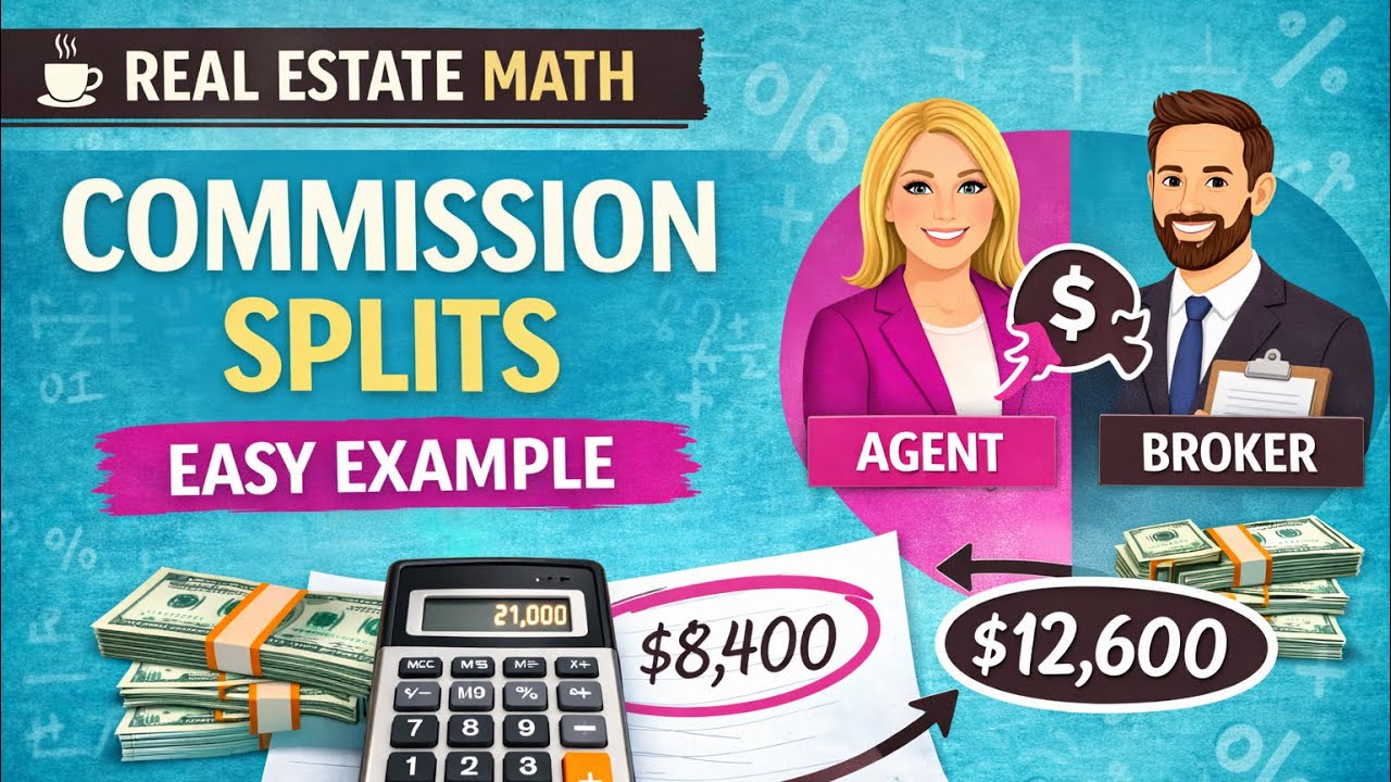 How to Calculate Commission Splits - Real Estate Math (Step-by-Step ...