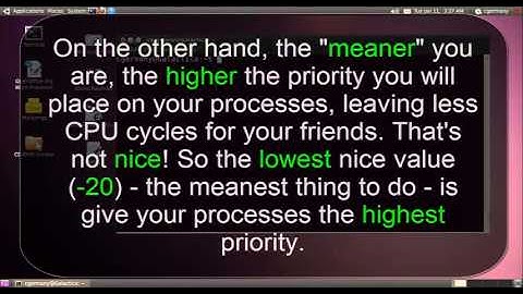Process Control Changing Priorities with nice and renice