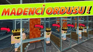 MADENCİ ORDUSU YAPTIK ! (İNANILMAZ)  SKYBLOCK