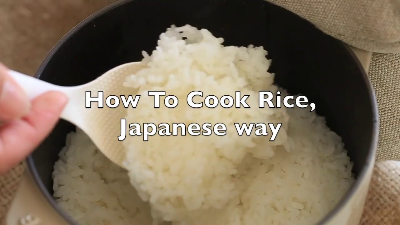 How to cook rice, Japanese way