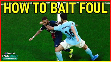 PES2021 How To Use Finesse Dribble To Bait Foul | Tips For New Players