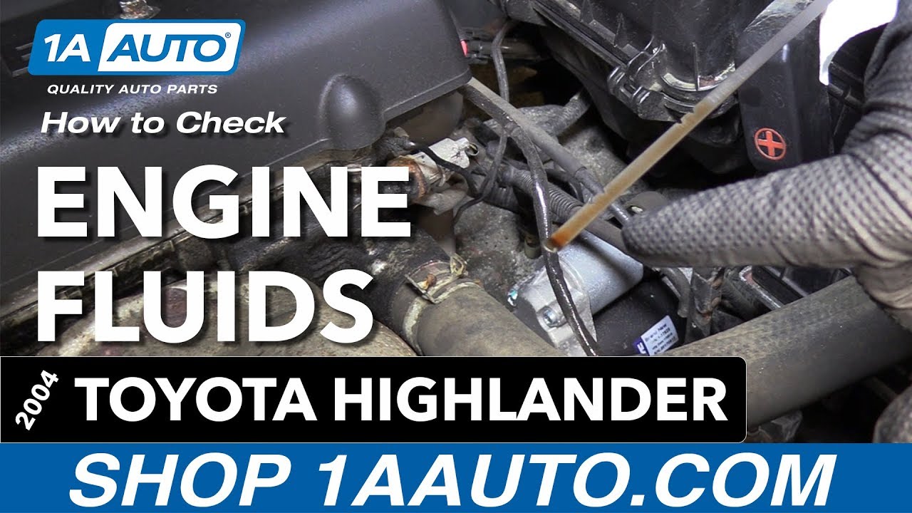 How to Check Engine Fluids 2000-07 Toyota Highlander | 1A Auto