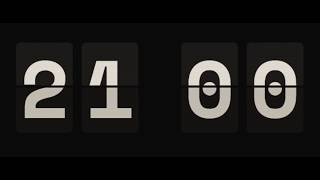 21 Minute Flip Clock Timer – Countdown Timer (GENTLE ALARM / NO MUSIC / MINIMAL)