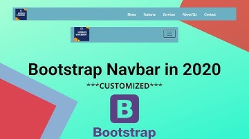 Customize Bootstrap4 Navbar Tutorial 2020