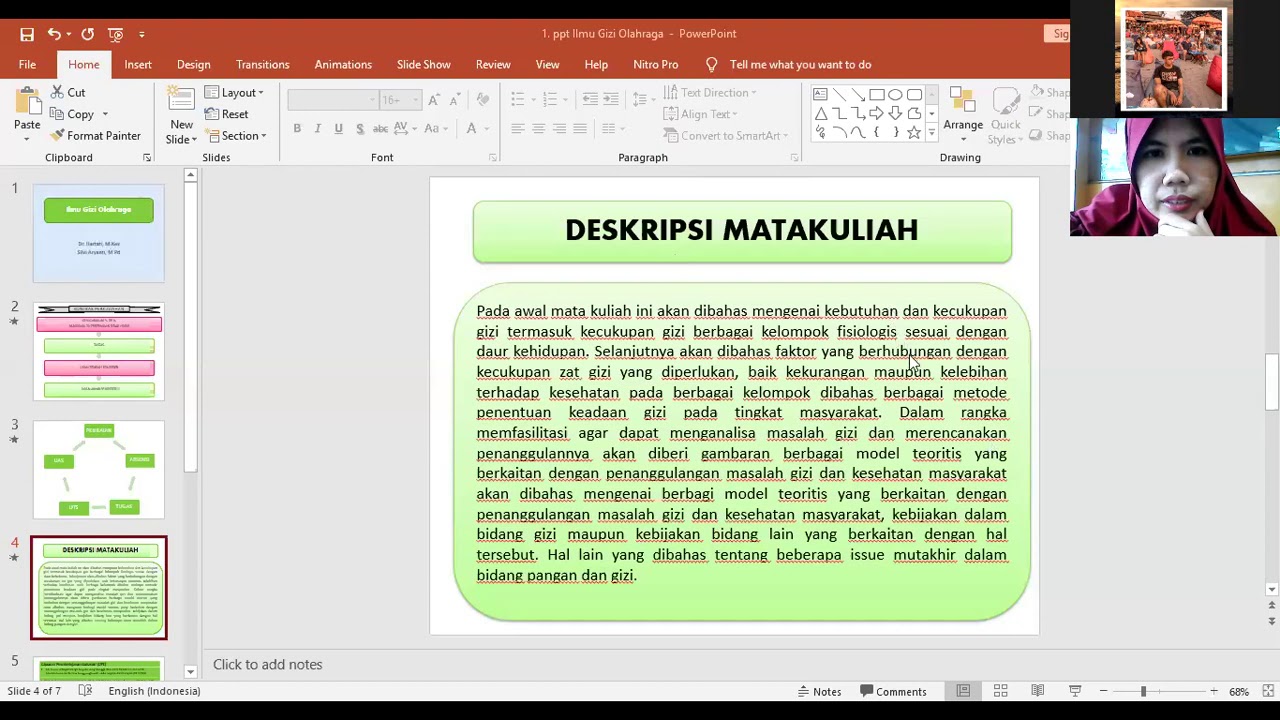 Pertemuan 1 Ilmu Gizi Olahraga