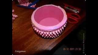 MC.Beautiful kanzashi box.Мастер класс.Красивая шкатулка канзаши. MC.Beautiful kanzashi box.Мастер класс.Красивая шкатулка канзаши.