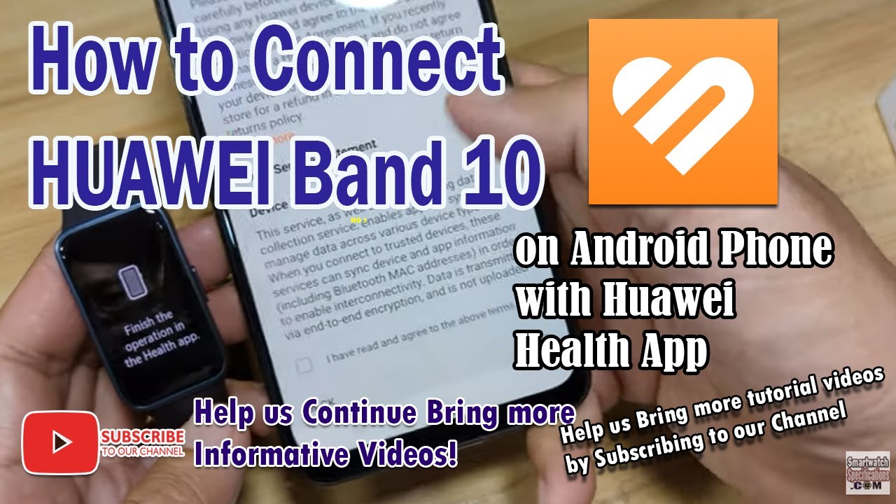 How to Connect HUAWEI Band 10 on Android Phone with Huawei Health App # ...