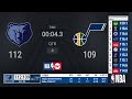 Grizzlies @ Jazz | NBA Playoffs on TNT Live Scoreboard