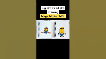 Drawing MEGA MINION MEL from DESPICABLE ME 4!! 😳 #kidsdrawing #minions #despicableme4 #drawing