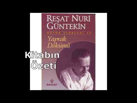 Reşat Nuri Güntekin- Yaprak Dökümü/Kitap Özeti-Kişi Tahlili-Yazar Hakkında Bilgi