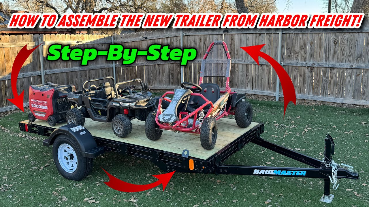 NEW Harbor Freight Trailer Assembly & Review Video!