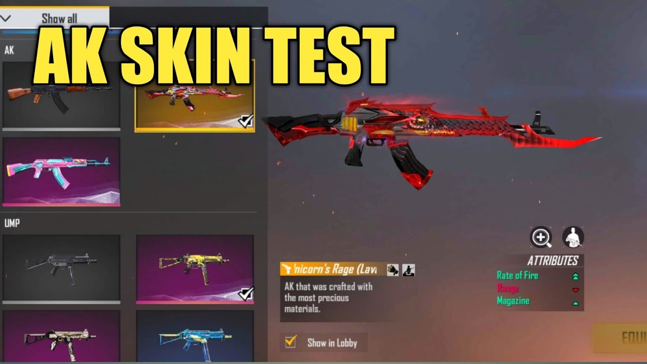 AK SKIN TEST & PERFORMANCE - YouTube