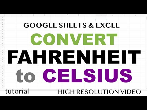 How to Convert Fahrenheit to Celsius? In Your Head or in Excel or Google Sheets.