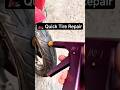 🏍️ Motorcycle Tire Puncture Repair | Wheel Leak Fixing Process #Shorts