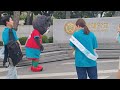 Cute bear mascot spotted outside yonsei university korea  june 2023