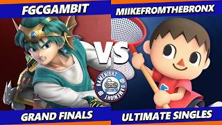 SOS Game Night 94 GRAND FINALS - FGCGambit (Hero) Vs. MiikeFromTheBronx (Diddy, Greninja, Villager)