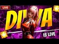 FREE FIRE LIVE with DIVYA GAMING💖 FREE FIRE GUILD TEST LIVE ✌️ Free Fire GIRL live stream 💓 #fflive