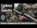 #ConheçaSeuExército - Postos e Graduações no Exército Brasileiro