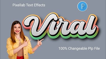 How to make Viral 3d text effect pixellab in  just 1 minute only by plp file!  100% Editable!