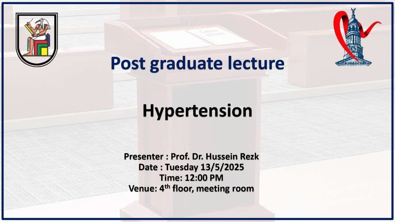 Hypertension - Prof. Dr. Hussein Rizk