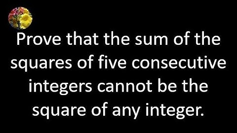 Russian Olympiad: Prove that the sum of the squares of five consecutive integers cannot be a square