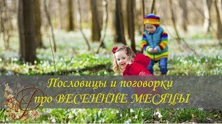 ❦ Пословицы и поговорки о ВЕСЕННИХ МЕСЯЦАХ ❦