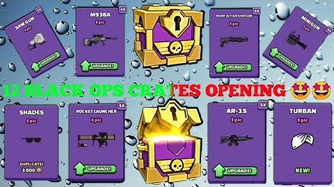 || 12 BLACK OPS CRATES OPENING IN MINI MILITIA || @ANTARIP ||