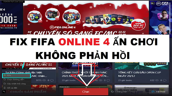 Cách khắc phục lỗi direct vào chơi fifa online 4