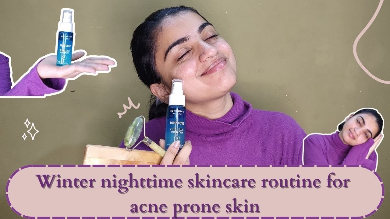 Winter night time skin care for acne prone skin Skin care for acne Daughter Earth serum for