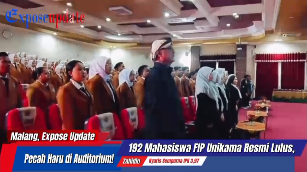 PECAH HARU DI AUDITORIUM! 192 MAHASISWA FIP UNIKAMA RESMI LULUS, ZAHIDIN NYARIS SEMPURNA IPK 3,97