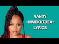 Nandy  NIMEKUZOEA Official Lyric