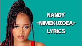 Nandy  NIMEKUZOEA  Lyric