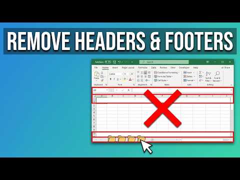 How to Remove Headers and Footers in Excel (All Sheets at Once)