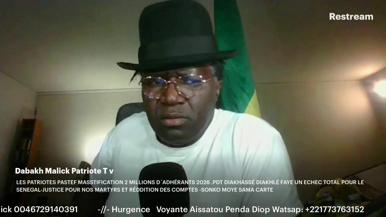 Les Patriotes Pastef Massification 2 Millions D´adherents 2026-Pdt Diakassé Diakhlé un Echéc