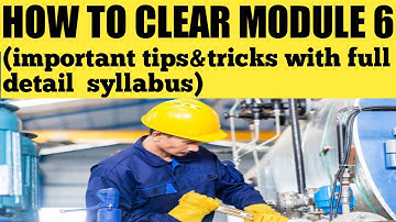 HOW TO CLEAR MODULE 6(material hardware)|TIPS&TRICKS FOR MODULE 6 | MODULE 6 DGCA EXAM|AVIATIONJAGAT