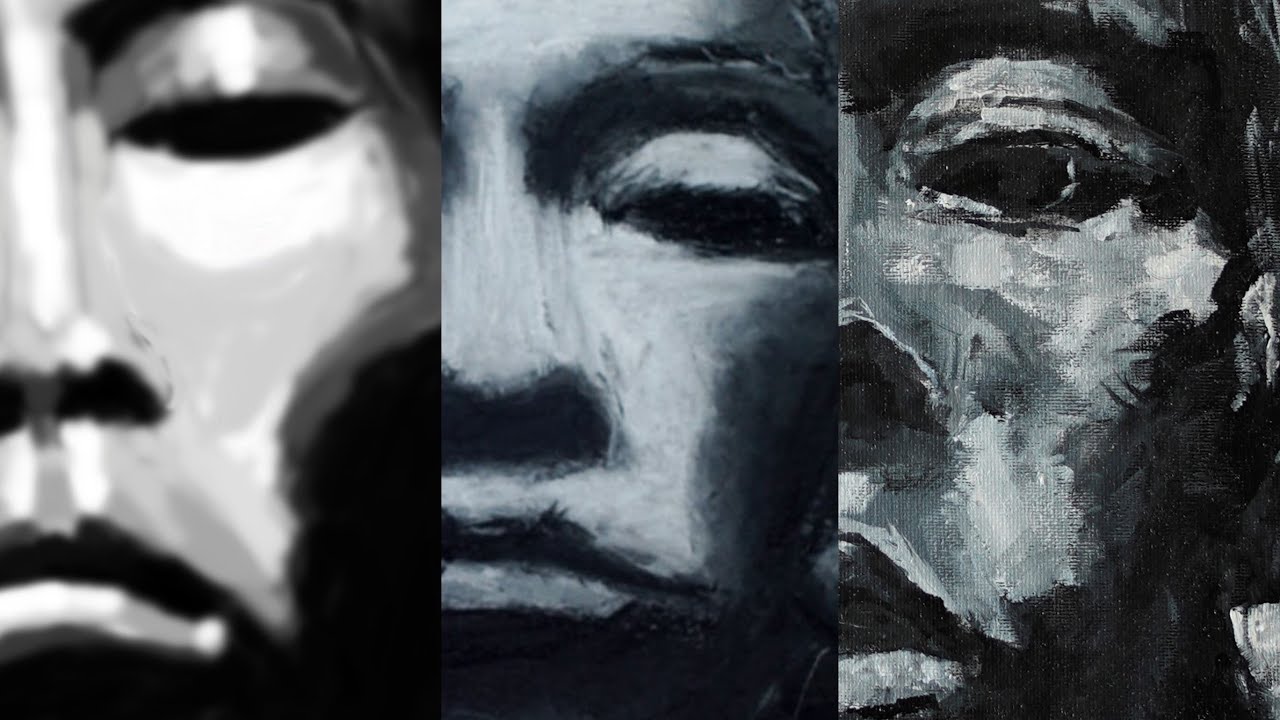 Reproducing old artwork, A Portrait painting Timelapse. YouTube