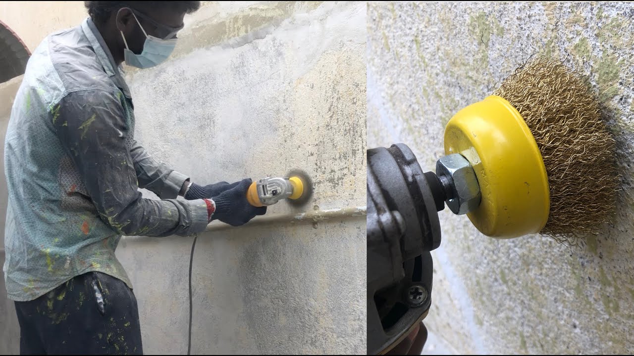 Metal Brass Cup Brush for paint remove Paint remover Dust Remover for Wall Diy Guide