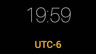 19:59 (UTC-6) 20:00 (UTC-6)