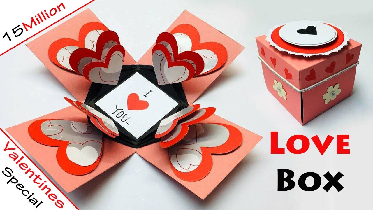 Love Box Card, Love Greeting Cards Latest Design Handmade