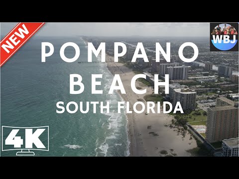 4k-video-ultra-hd-fly-away-to-pompano-beach-florida---pier-and-lighthouse
