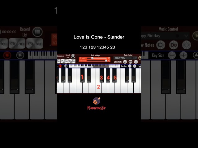 Love Is Gone 🎹 - Slander class=