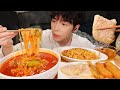 MUKBANG | 집밥! 직접 만든 해장 짬뽕 &amp; 새우 튀김, 계란 햄 볶음밥 먹방 | RECIPE KOREAN HOME FOOD الأرز المنزل Nhà gạo