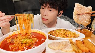 MUKBANG | 집밥! 직접 만든 해장 짬뽕 & 새우 튀김, 계란 햄 볶음밥 먹방 | RECIPE KOREAN HOME FOOD الأرز المنزل Nhà gạo