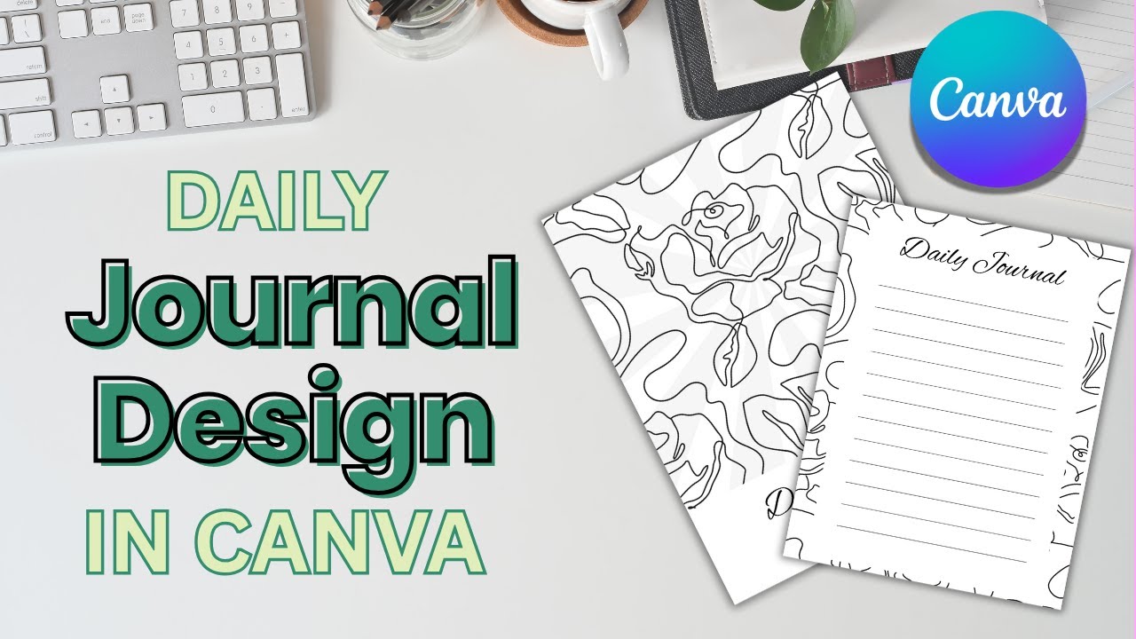 Design a Boho Aesthetic Notebook in Canva | Minimalist Journal Tutorial