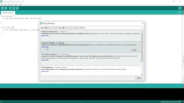 Install Adafruit nRF8001 library to Arduino IDE