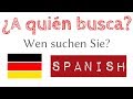 ¿A quién busca? - 1 Pregunta - 50 Respuestas - Aprender Alemán - A1 (F&A10)