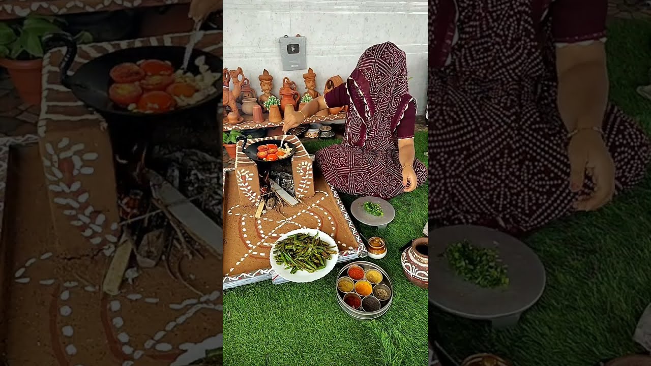 चूल्हे का खाना #rajasthani food and farming