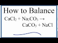 Balancing Chemical Equations
