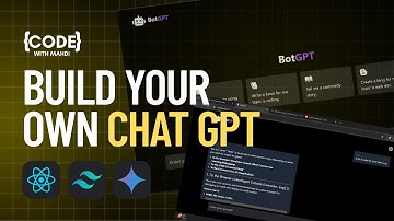 🔥 Build Your Own AI Chatbot like ChatGPT with React JS, Tailwind CSS & Gemini AI API